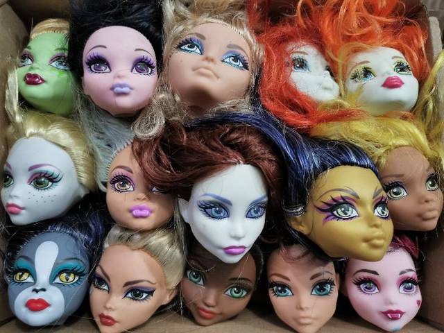 Rare Coleção Maquiagem monstros do ensino médio Ever After High Boneca  Cabeça Girl Dressing DIY Toy Parts Crianças Christmas Gift Favor -  AliExpress